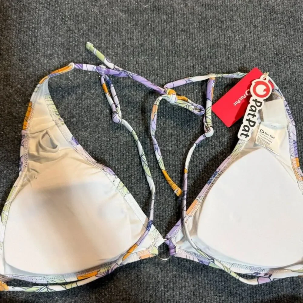 PatPat Women’s XL purple floral bikini set